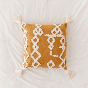 Urban outfitters geo tufted tassel throw pillow